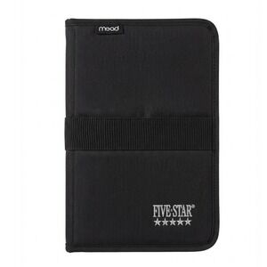 Mead Five Star Vintage Black First Gear Zipper Planner Canvas Organizer NWT